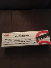 Quest Cabling System 12 port Mini Patch Panel w/89D Bracket Cat 5e
