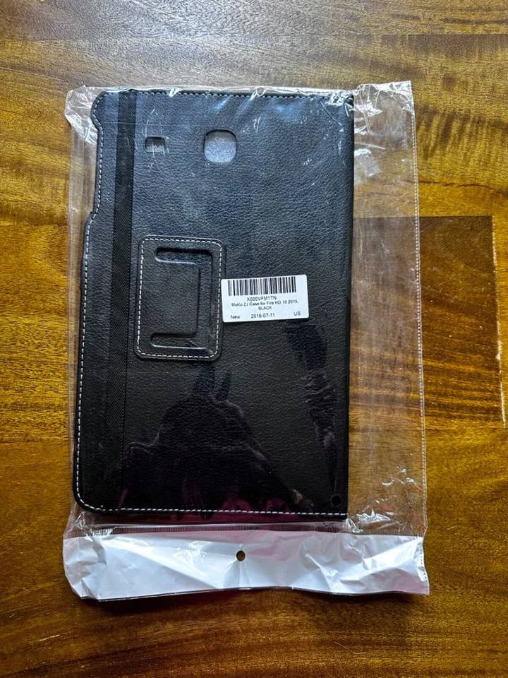 Funda Moko ZJ para Fire Moko HD 10 2015 Smart Flip Stand Tablet NEGRA Foto 4 de 4