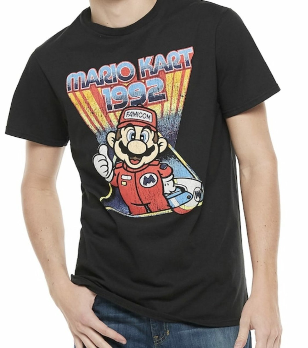 NINTENDO MARIO KART 1992 RETRO GRAPHIC TEE SHIRT SIZE S M L XL 2X NEW!