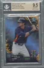 KYLE TUCKER 2019 BOWMAN CHROME SCOUTS TOP 100 GOLD REFRACTOR /50 BGS 9.5 POP 1/1