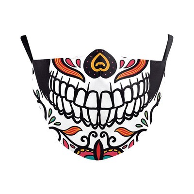 Halloween Mund-Nasen-Maske Dia de los muertos Mix Colours Community Maske