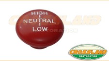 Land Rover Series 1 2 2A 3 Military Red High Low Gear Selector Knob 