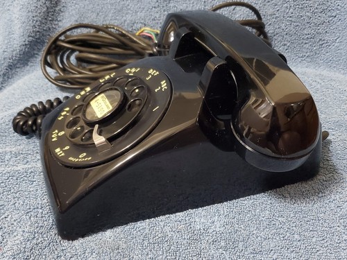60s Vintage Western Electric 500 rotary desk telephone Black Exc unmodified Bell - Picture 9 of 15
