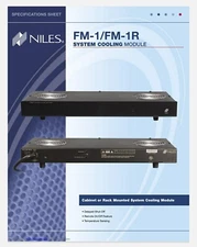 Niles FM-1R (Rack Mount) System Cooling Fan - NEW