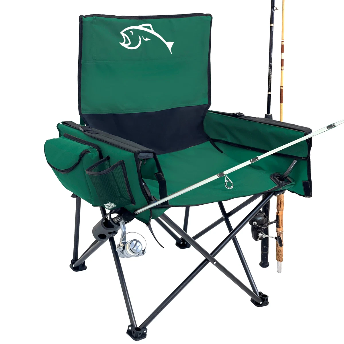 Fishing Chair – Rod Holder – Portable & Folding - Ruler for Measuring Fish