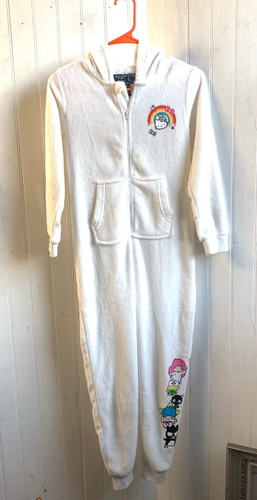 Hello Kitty And Friends Fuzzy White 1 Piece Pajamas Forever 21 Kids 9/10 Sanrio - Picture 4 of 13