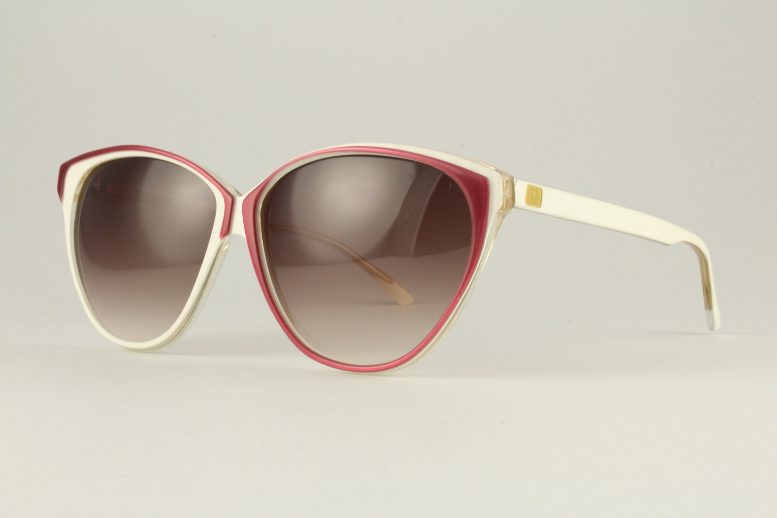 Rare Vintage Authentic Balenciaga 2414 BBL Pink White 60mm Gradient Sunglasses image 2