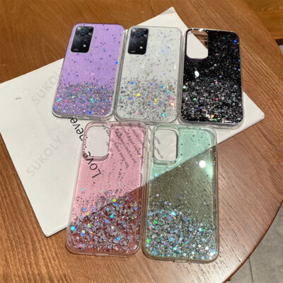 Glitter Bling Soft Case Cover For Xiaomi Mi 12 11 10T Redmi Note 11 10 Pro