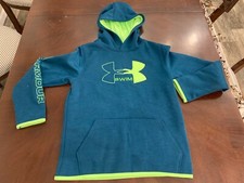 Under Armour Boys Hoodie Youth Size Large Tiel Neon Green