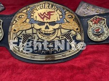 WWF SMOKING SKULL BELT IN 4MM HD ZINC & 24KT GOLD PLATED DEEP ETCHING SNAKE BAC