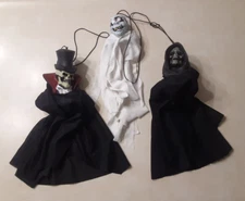 Paper Magic Group Hanging Halloween Decorations Lot Vintage Mummy Reaper Skull