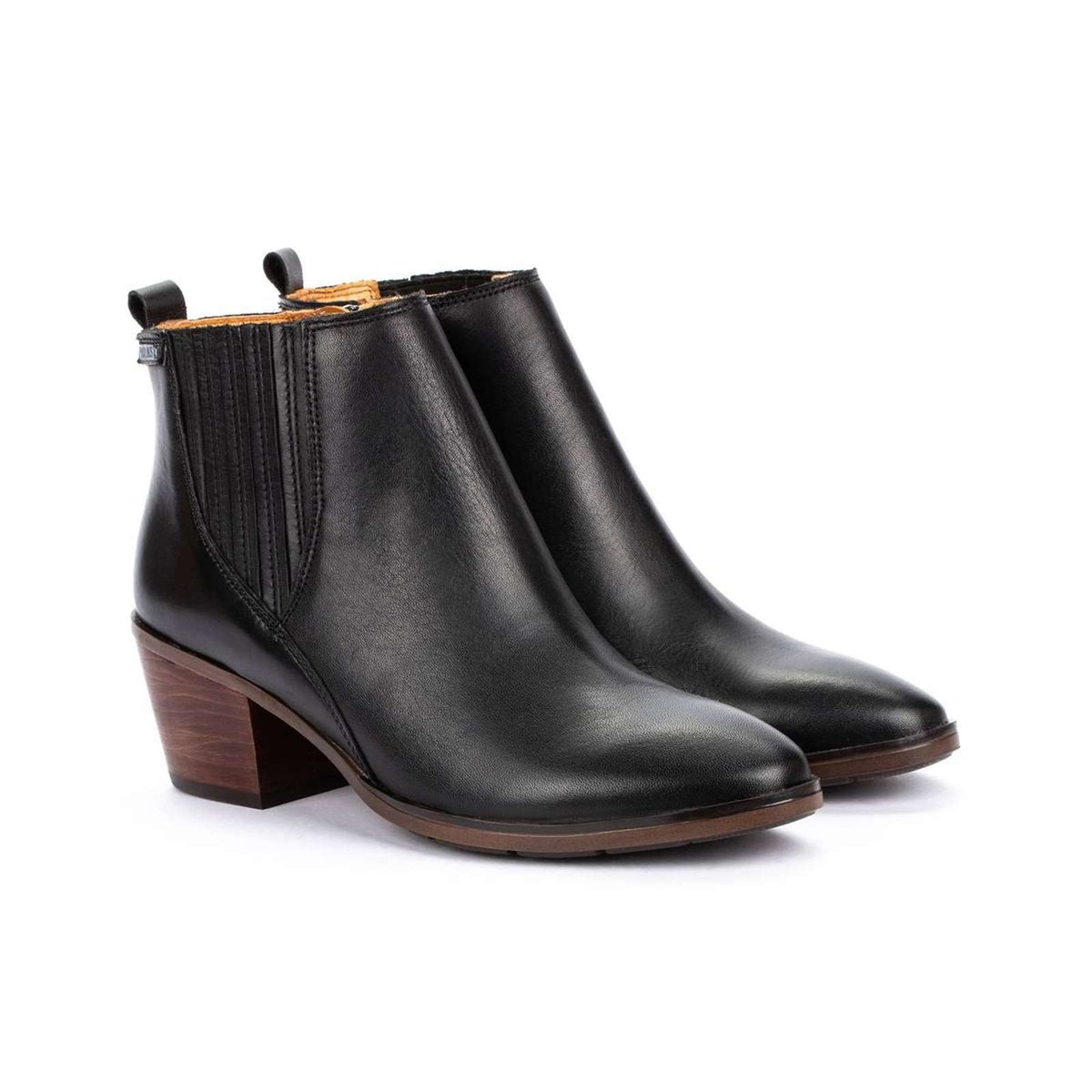 Pikolinos Women's Booties Huelma W2Z Leather Mid Heel Ankle