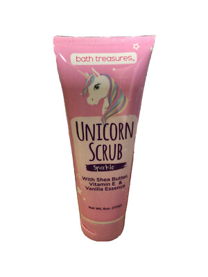 Bath Treasures Unicorn Sparkle Body Scrub Vitamin E & Vanilla Essence 6 oz.