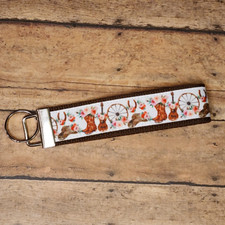 Cowgirl / Western Country Wristlet Keyfob / Keychain
