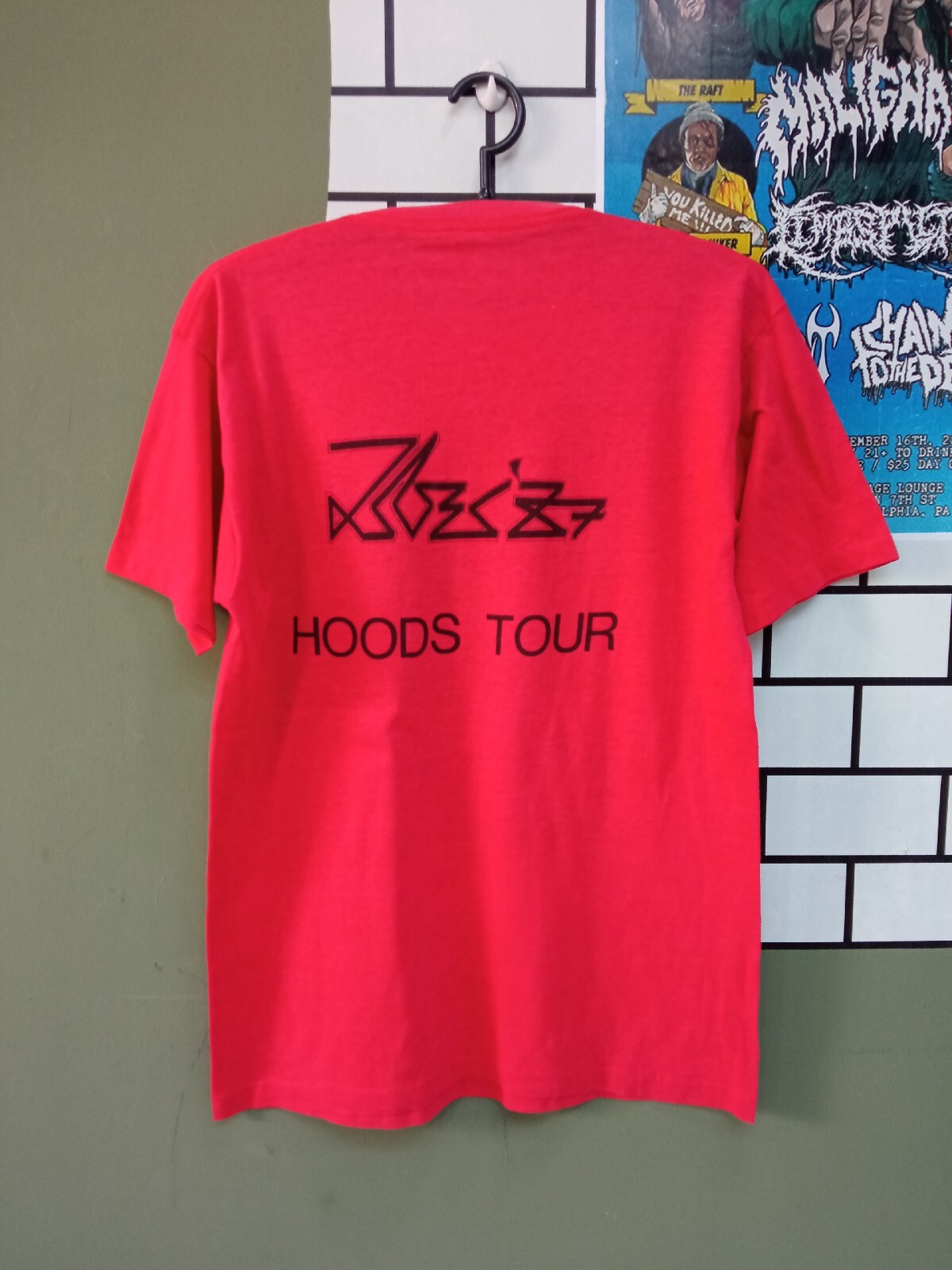 The Tubes hoods tour 1987 vintage t shirt 80s rock Punk Band red Men