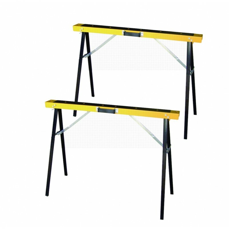 Effe Set 2 Cavalletti Portata 150kg - supporti pieghevoli in acciaio