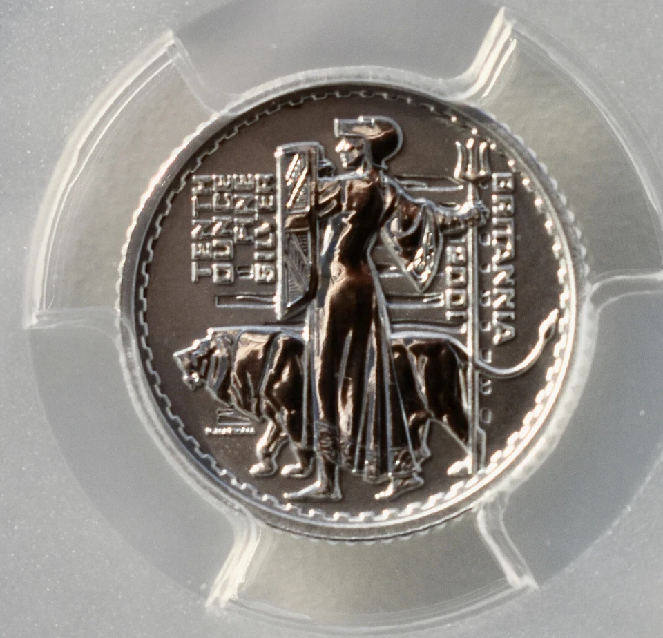 2001 Britannia Silver Proof 20p PCGS PR70 Great Britain - Image 4 of 4