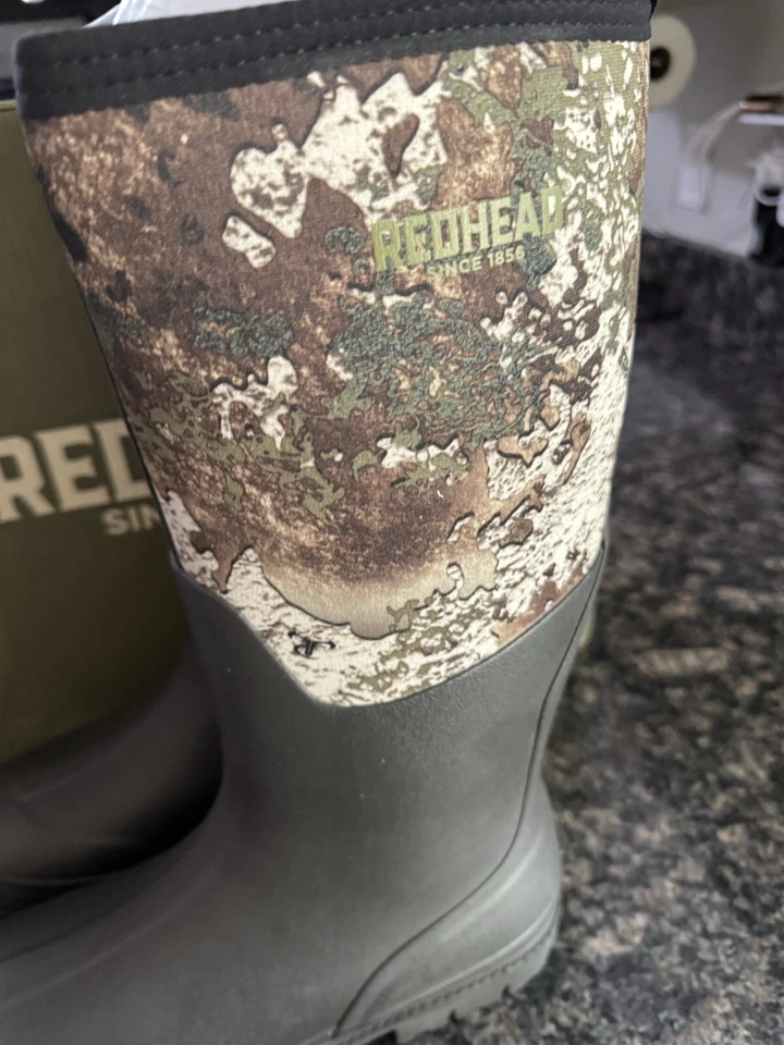 RedHead Camo Utility Waterproof Rubber Boots for Men Size 12 Strata. NWB - Image 2 of 4
