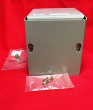 WIEGMANN METALLIC ENCLOSURE, SC040404NK, 4 X 4" X 4", NEMA 1, CARBON STEEL