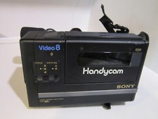 Vintage Sony Video 8 Handycam CCD-M8U Black 8mm Video Camera Recorder For parts