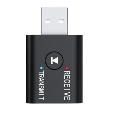 2 in1 USB Bluetooth 5.0 Audio Transmitter Receiver Adapter For MP3/CD player a