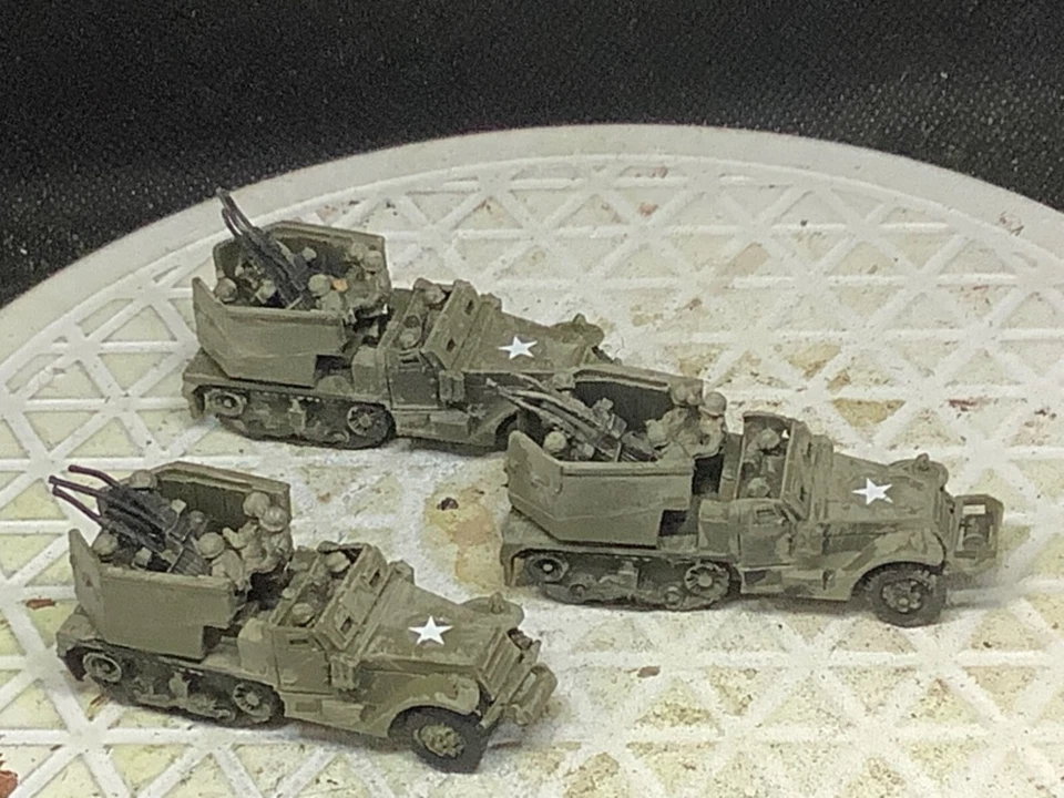 15mm Painted US M-15A1 SPAA Plt. (3) - Image 3 of 4