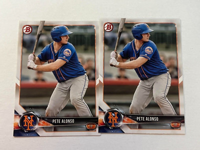 2) PETE ALONSO 2018 BOWMAN DRAFT ROOKIE LOT #BP137 METS | eBay