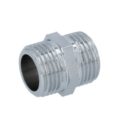 Messing Kupplung 3/8'' AG Gewindefitting Doppelnippel Verlängerung Nippel Chrom