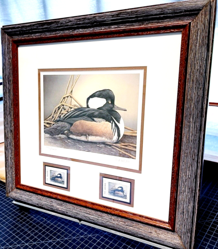 Sherrie Russell Meline 2000 Texas Waterfowl Duck Stamp Print W Stamp - New Frame - Picture 1 of 6