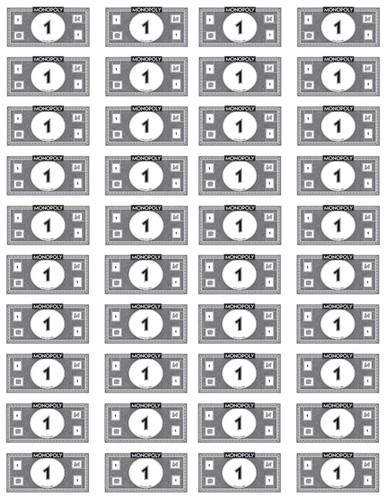 Monopoly Dinero 1's 2025 Cash Genuino Oficial Uno Dólar Notas 10-40 Pack Recarga - Imagen 4 de 10