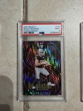 Panini 2024 Select Premier Level Brock Bowers Purple Shock Prizm #118 PSA 9/360