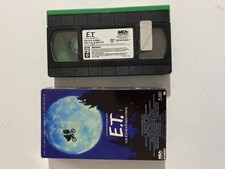 E.T. The Extra-Terrestrial VHS Cassette Video Tape Black Green 1988 Vintage