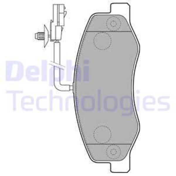 Delphi BremsbeläGe Hinten FüR Renault Master III Kasten Nissan NV400-image