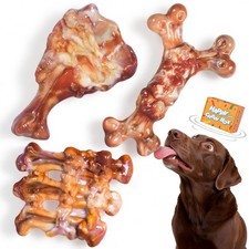 Dog Toys for Aggressive Chewers: 3 Pack Dog Chew Toys, Indestructible Dog Toy...