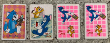 LOT OF 4 VINTAGE SWAP CARDS - TOM & JERRY - AS PER PHOTOS