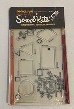 Vintage School-Rite Basic Shapes Template 451 Handwriting Instructions Guide