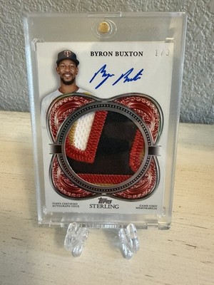 2023 Topps Sterling Byron Buxton Splendor Jumbo Patch Auto Red /3
