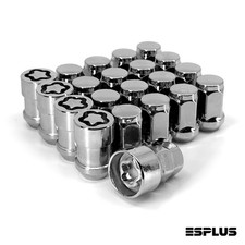16 Chrome 12-20 Acorn Lug Nuts 4 Wheel Locks 1 Key For 87-18 Jeep Wrangler