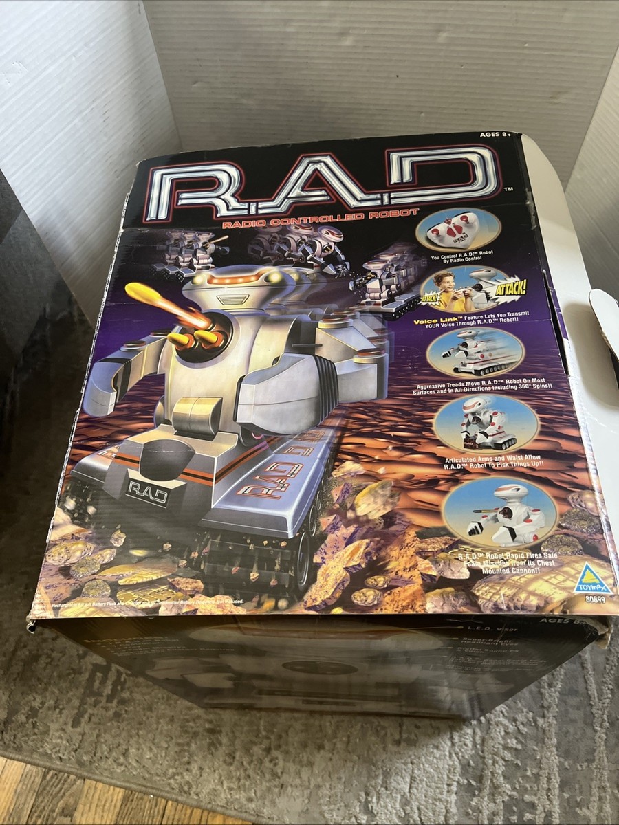 RAD 1.0 Vintage Radio Remote Controlled Robot Retro 90s Toymax