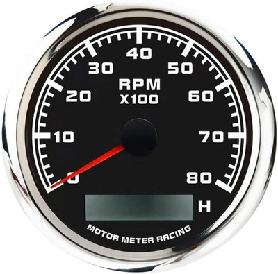 #ad #ad MOTOR METER RACING W Pro Series 85mm 3 3 8quot; Tachometer 8000 RPM Gasoline Diesel $68.91