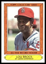 Lou Brock 1985 Topps Woolworth All Time Record Holders #5 Cardinals MLB READ