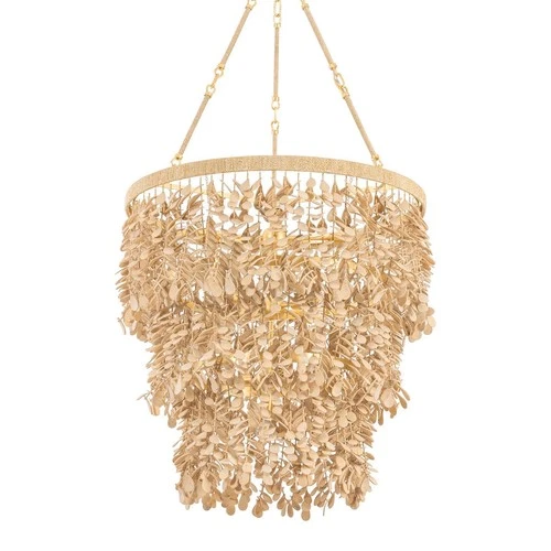 Corbett Lighting 552-30 Naxos 12 Light 30"W Waterfall Chandelier - Gold - Picture 1 of 3