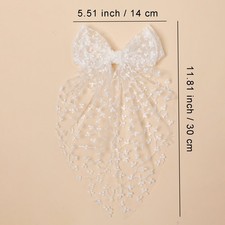 Delicate Lace Bow Hair Clip for Girls in Multiple Colors for Any Occasion