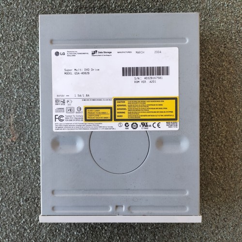 Lettore Masterizzatore DVD DL CD IDE PATA LG GSA-4082B Bianco Argento 5,25" - Afbeelding 4 van 8