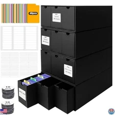 Toploader Storage Box for 3" x 4" 35pt Rigid Card,Holds 1300+ Toploaders,Trading