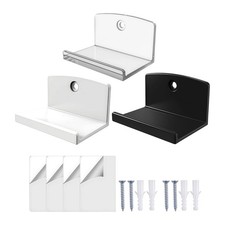 4pcs Vinyl Record Wall Mount, Acrylic Vinyl Record Holder Display Floating Shelf