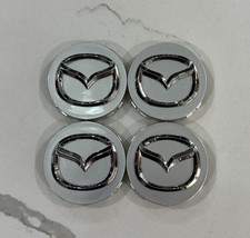 4 X 2.25 Silver Wheel Center Caps For Mazda 356 Rx 8 Miata Cx-3579 4 X 2.25 Silver Wheel Center Caps For Mazda 356 Rx 8 Miata Cx-3579
