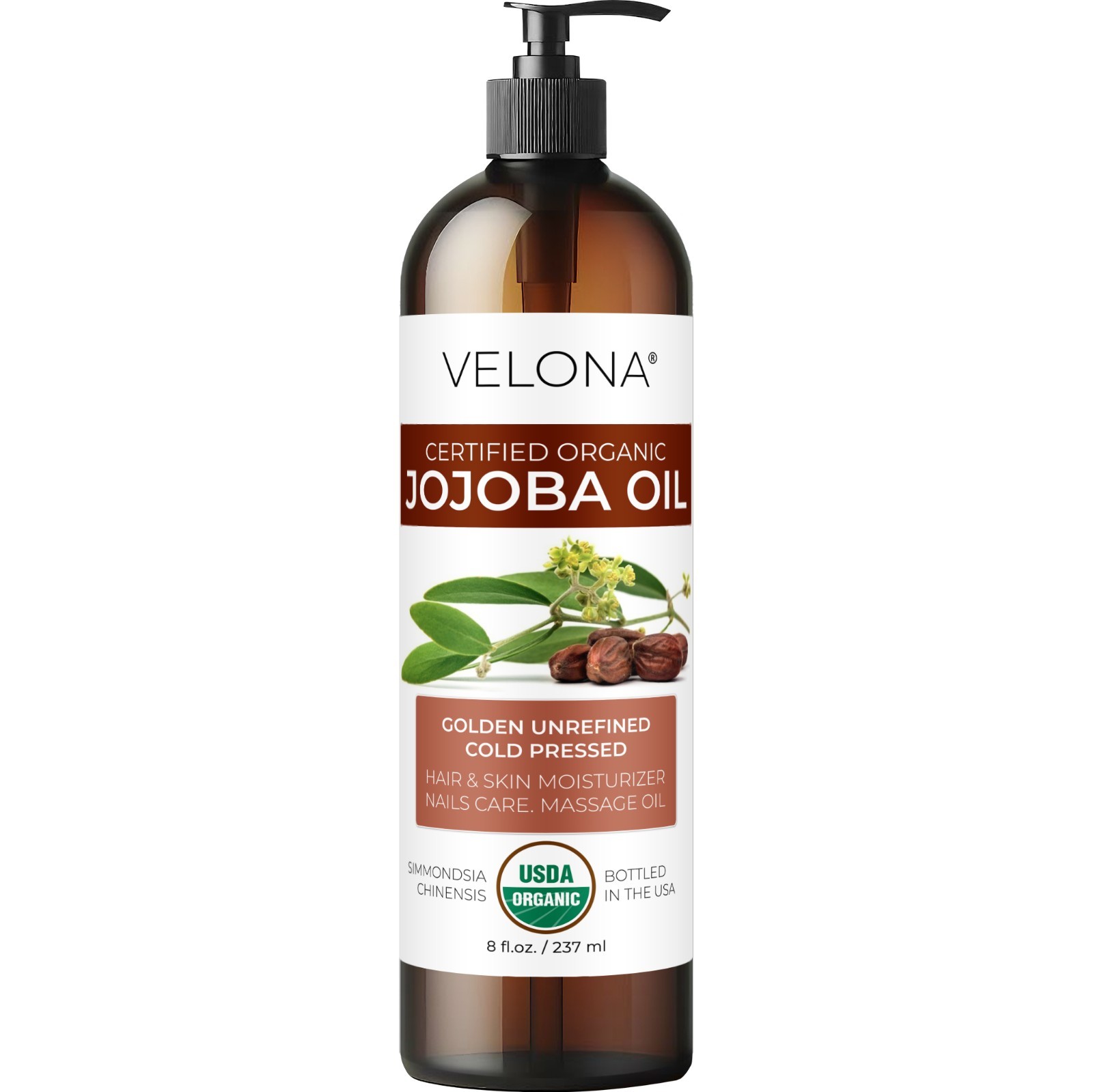 - 8 Fl Oz Golden Unrefined Cold Pressed