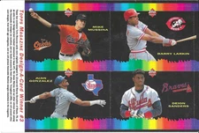 1992 Topps Magazine - Design-a-Card Winner #3 - Uncut Card Sheet