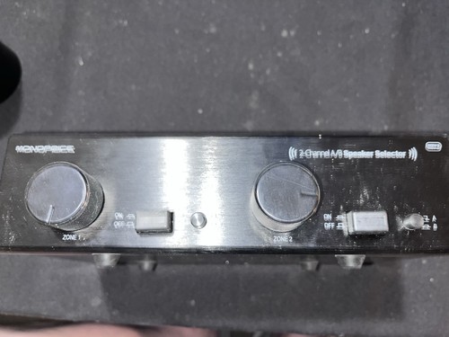2-Channel Stereo Audio Speaker Switch Switcher AB Selector USED